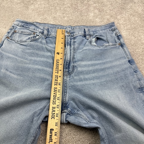 American Eagle Jeans Womens 18 Tall Blue Highest Rise 90s Boyfriend Stretch Fade - Picture 7 of 8